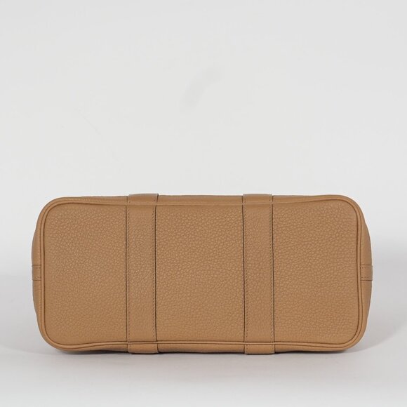 Hermès Garden Party 30 Gold Negonda Leather Tote with LV Twilly - Picture 10 of 14